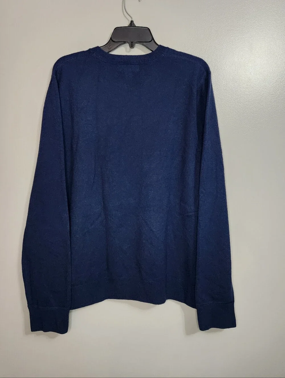Banana Republic Men's 100% Cashmere Navy Crewneck Sweater Size Large